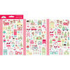 Doodlebug Design - Candy Cane Lane Collection - Christmas - Cardstock Stickers - Mini Icons