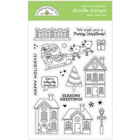 Doodlebug Design - Candy Cane Lane Collection - Christmas - Clear Photopolymer Stamps