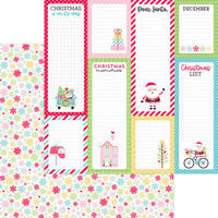 Doodlebug Design - Candy Cane Lane Collection - Christmas - 12 x 12 Double Sided Paper - Snow Bright