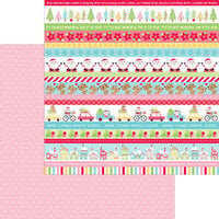Doodlebug Design - Candy Cane Lane Collection - Christmas - 12 x 12 Double Sided Paper - Much Love
