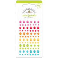 Doodlebug Design - Over The Rainbow Collection - Stickers - Mini Jewels - Rainbow Assortment