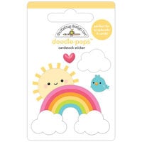 Doodlebug Design - Over The Rainbow Collection - Stickers - Doodle-Pops - Hello Sunshine