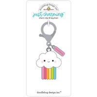 Doodlebug Design - Over The Rainbow Collection - Just Charming Clip and Keychain - Color Me Happy