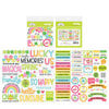 Doodlebug Design - Over The Rainbow Collection - Odds and Ends - Die Cut Cardstock Pieces - Chit Chat