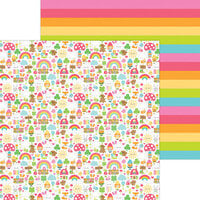 Doodlebug Design - Over The Rainbow Collection - 12 x 12 Double Sided Paper - Over The Rainbow