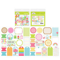 Doodlebug Design - Over The Rainbow Collection - Die Cut Cardstock Pieces - Bits And Pieces