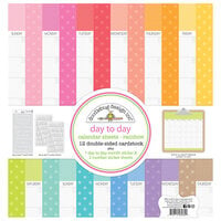 Doodlebug Design - Day To Day Collection - Rainbow Day Calendar Kit
