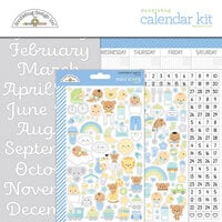 Doodlebug Design - Day To Day Collection - Baby Boy First Year Calendar Kit