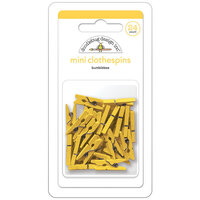 Doodlebug Design - Monochromatic Collection - Mini Clothespins - Bumblebee