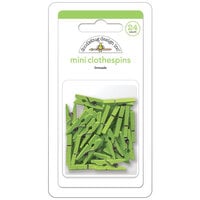 Doodlebug Design - Monochromatic Collection - Mini Clothespins - Limeade