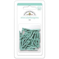 Doodlebug Design - Monochromatic Collection - Mini Clothespins - Mint