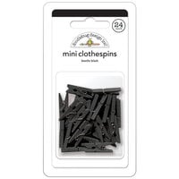 Doodlebug Design - Monochromatic Collection - Mini Clothespins - Beetle Black