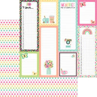 Doodlebug Design - Hello Again Collection - 12 x 12 Double Sided Paper - Pretty Polka-dots