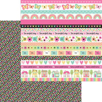 Doodlebug Design - Hello Again Collection - 12 x 12 Double Sided Paper - Cute Calico
