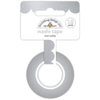 Doodlebug Design - Hello Again Collection - Washi Tape - Silver Scallop