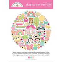 Doodlebug Design - Hello Again Collection - Shadow Box Insert Kit