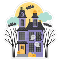Doodlebug Design - Sweet and Spooky Collection - Halloween - Sticker Doodle - Haunted Manor