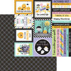 Doodlebug Design - Sweet and Spooky Collection - Halloween - 12 x 12 Double Sided Paper - Hallo-Weave