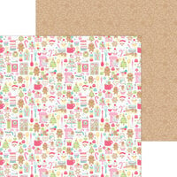 Doodlebug Design - Gingerbread Kisses Collection - Christmas - 12 x 12 Double Sided Paper - Baking Spirits Bright