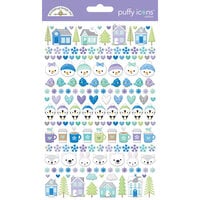 Doodlebug Design - Snow Much Fun Collection - Puffy Stickers - Icons