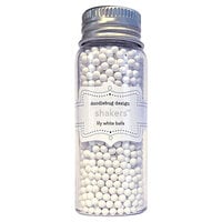 Doodlebug Design - Monochromatic Collection - Shakers - Lily White Balls