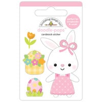 Doodlebug Design - Bunny Hop Collection - Cardstock Stickers - Doodle-Pops - Honey Bunny