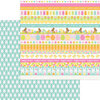 Doodlebug Design - Bunny Hop Collection - 12 x 12 Double Sided Paper - Hippity Hoppity