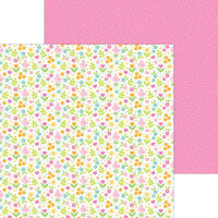 Doodlebug Design - Bunny Hop Collection - 12 x 12 Double Sided Paper - May Flowers
