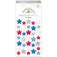 Doodlebug Design - Hometown USA Collection - Shape Sprinkles - Star Spangled