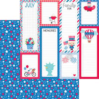Doodlebug Design - Hometown USA Collection - 12 x 12 Double Sided Paper - All Stars