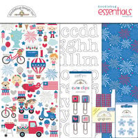 Doodlebug Design - Hometown USA Collection - Embellishment Kits - Essentials