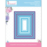 Dress My Craft - Dies - Stitched Scalloped Rectangle Frames - Large