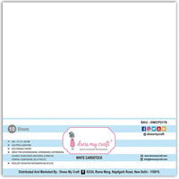Dress My Craft - 12 x 12 Cardstock - White - 10 Pack - Heavy Weight