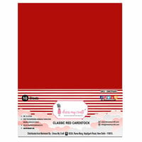 Dress My Craft - A4 Cardstock - Classic Red Cardstock - 10 Pack