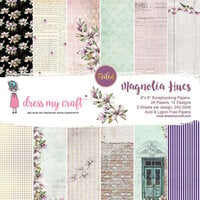 Dress My Craft - 6 x 6 Paper Pad - Magnolia Hues