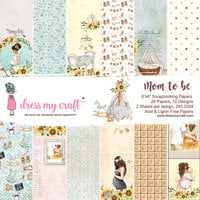 Dress My Craft - Mom To Be Collection - 6 x 6 Paper Pad