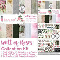 Dress My Craft - 12 x 12 Collection Kit - Wall Of Roses