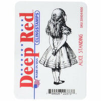 Deep Red Stamps - Cling Mounted Rubber Stamp - Alice Standing