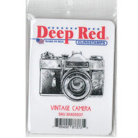 Deep Red Stamps - Cling Mounted Rubber Stamp - Vintage Camera