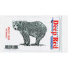 Deep Red Stamps - Cling Mounted Rubber Stamp - Grizzly Bear