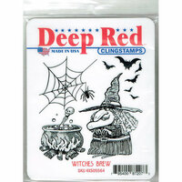 Deep Red Stamps - Halloween - Cling Mounted Rubber Stamp - Witches Brew