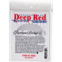 Deep Red Stamps - Cling Mounted Rubber Stamp - Rainbow Bridge