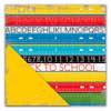 Deja Views - C-Thru - Little Yellow Bicycle - Head of the Class Collection - 12 x 12 Double Sided Textured Paper - Ruler