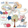 Deja Views - C-Thru - Little Yellow Bicycle - Snugglebug Collection - Clear Cuts - Baby Boy - Shapes