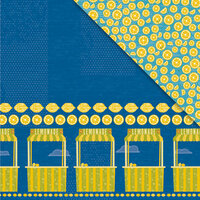 Deja Views - C-Thru - Little Yellow Bicycle - Sweet Summertime Collection - 12 x 12 Double Sided Textured Paper - Lemonade Stand