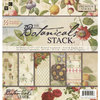 Die Cuts with a View - The Botanicals Collection - Glitter Paper Stack - 12 x 12