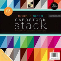 Die Cuts with a View - Cardstock Stack - White Core - 12 x 12 - Double Sided