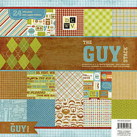 Die Cuts with a View - The Guy Collection - Gloss Paper Stack - 12 x 12, CLEARANCE