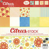Die Cuts with a View - Citrus Collection - Glitter Paper Stack - 12 X 12, CLEARANCE