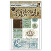 Die Cuts with a View - Old World - Chipboard Sticker Stack, CLEARANCE